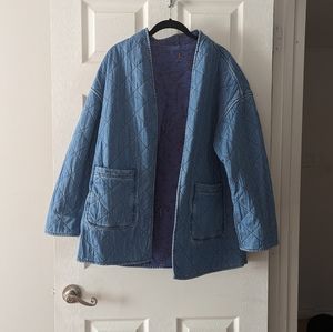 Pure Cotton Reversible Quilted coat from Marks and Spencer (L - UK size 16)